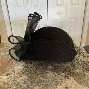 Fashion Hat Black w veil